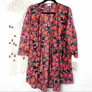 LulaRoe Kimono Floral Size Large New With Tags